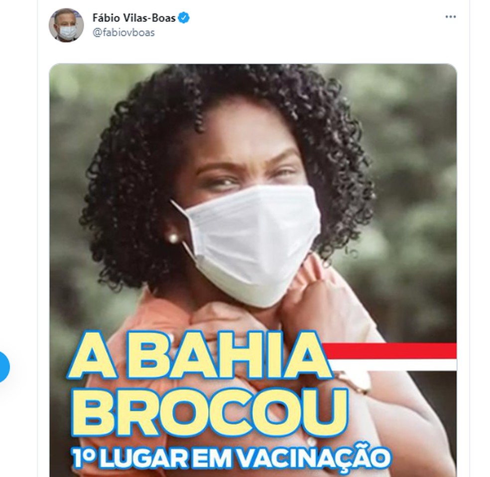 Bahia é o estado com mais vacinados contra Covid-19, diz secretário de Saúde, Fábio Vilas-Boas